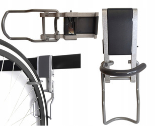 KENOVO wieszak uchwyty na rower za koło naścienny pionowo 25kg